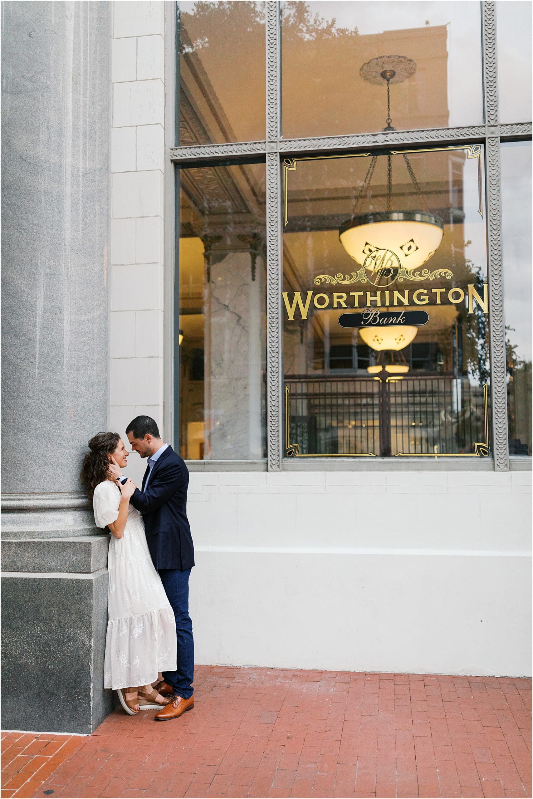 sundance square fort worth texas engagement session