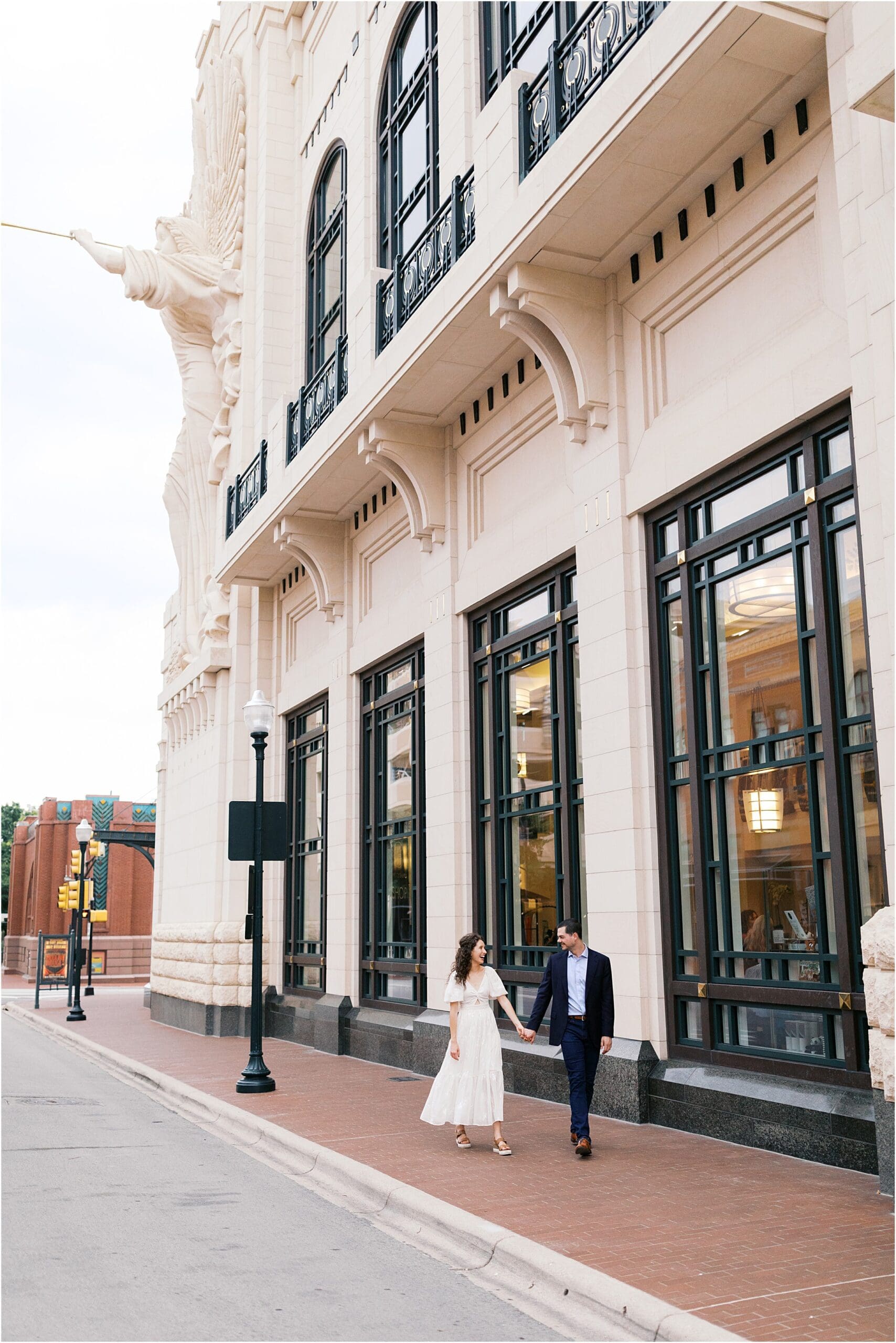 sundance square bass hall fort worth texas engagement session