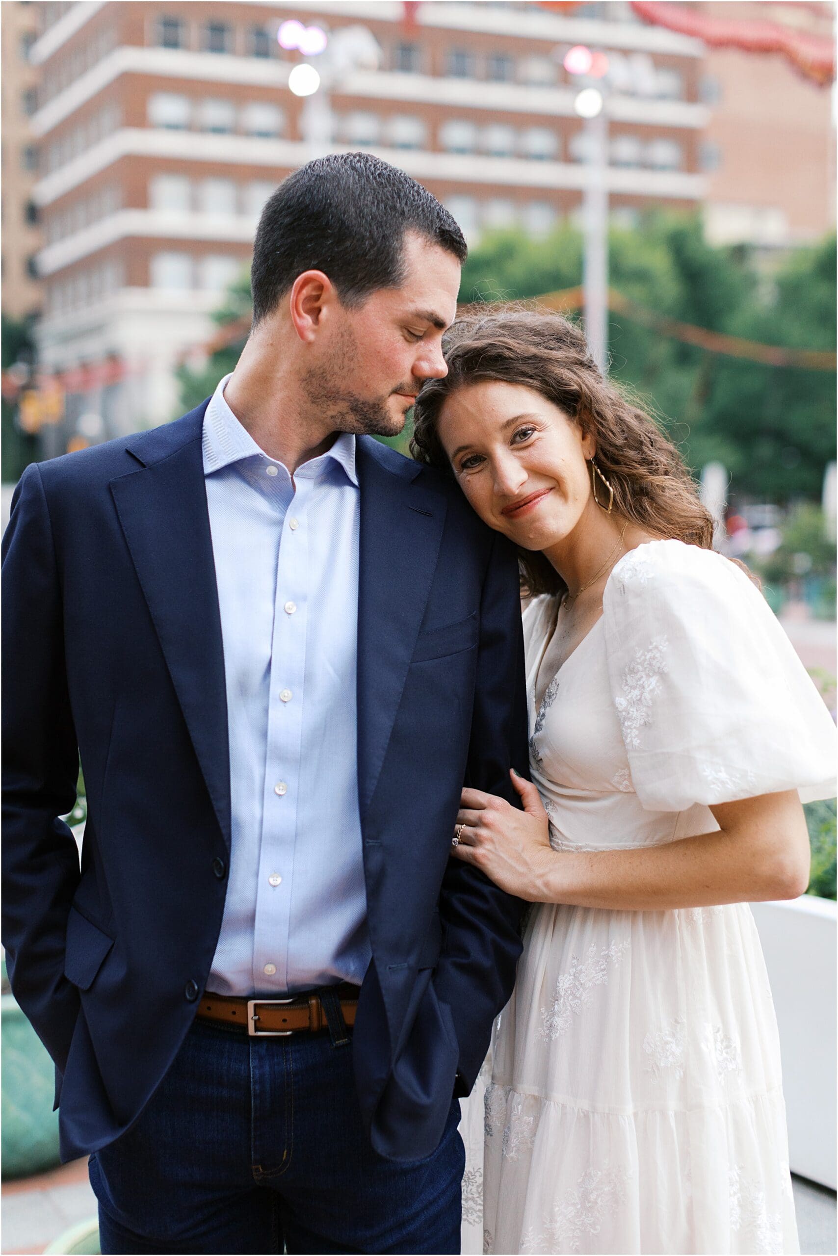 sundance square fort worth texas engagement session