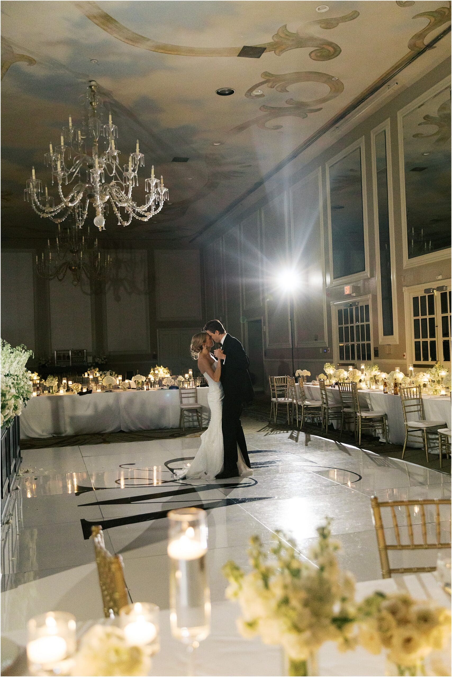dancing in grand ballroom at the adolphus hotel in dallas texas
